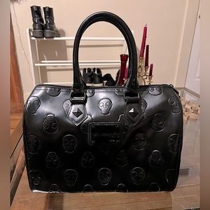 Loungefly Embossed Skull Duffle Bag